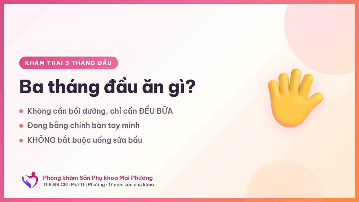Ba tháng đầu ăn gì: nguyên tắc bàn tay, và có bắt buộc uống sữa bầu không